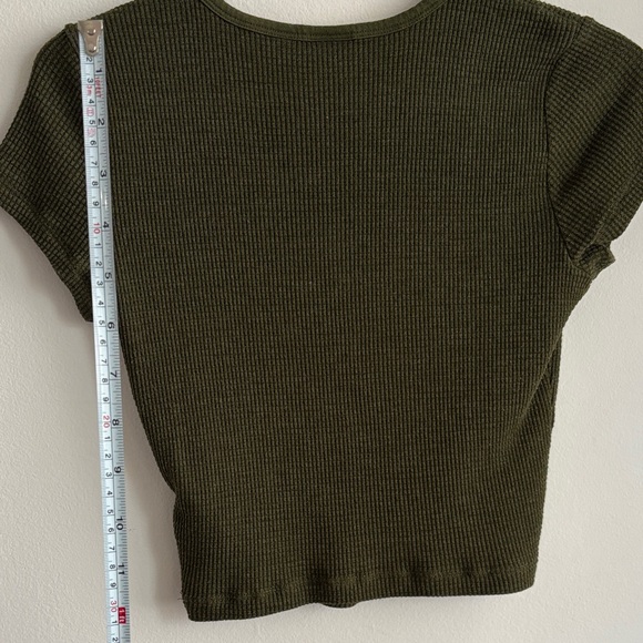 TNA waffle ribbed notch top - Picture 5 of 6